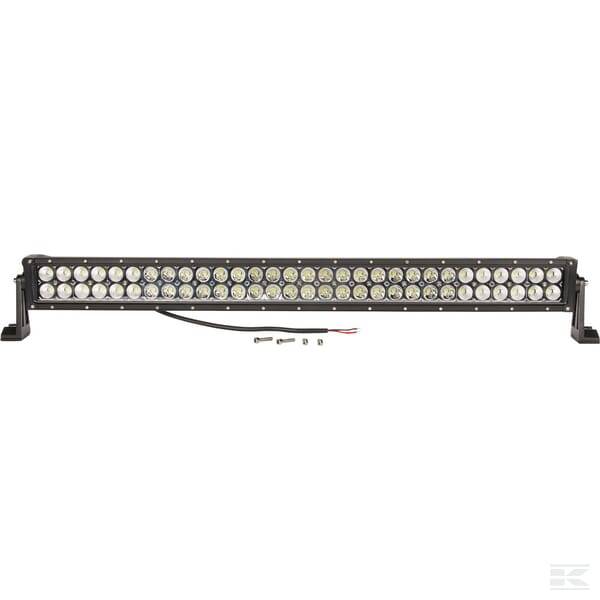 Obrázek k výrobku 113980 - Světelná lišta LED 12/24 V, 180W, 15300 lm, hranatá, bílá, 805x57 mm, 60 LED, Kramp