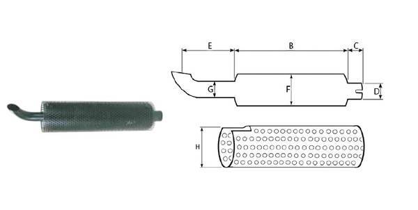 Obrázek k výrobku 57003 - Tlumič Výfuku 60Hp
