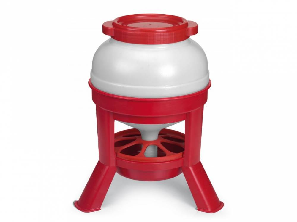 Obrázek k výrobku 120865 - Tubusové krmítko pro slepice, drůbež plastové GAUN 11260-20 l