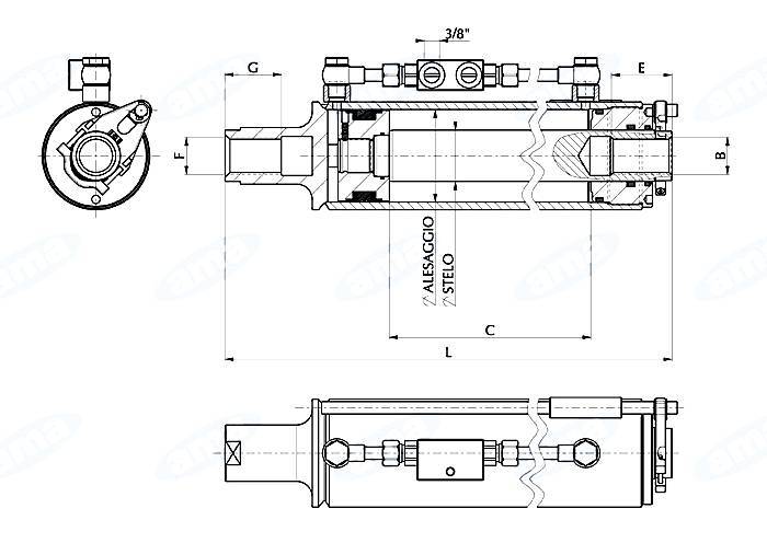 Obrázek k výrobku 48060 - Univerzální hydraulický třetí bod