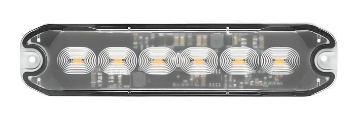 Obrázek k výrobku 62168 - Varovný maják 6x LED, 12-24V DC, 10W