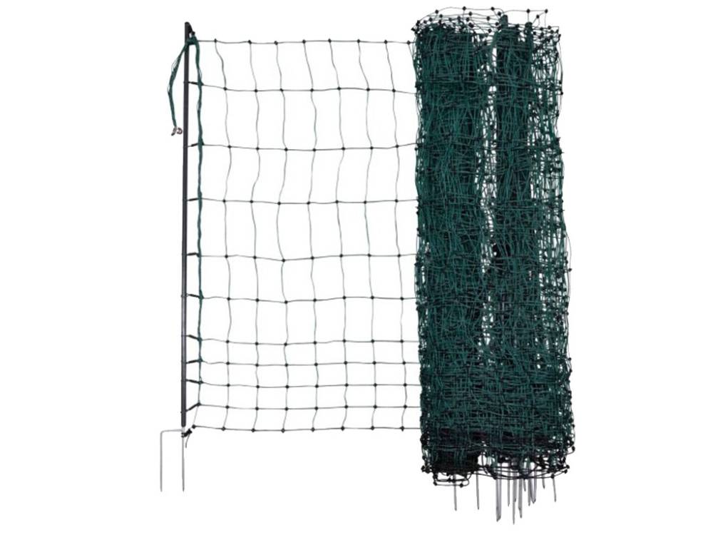 Obrázek k výrobku 125974 - Vodivá síť pro drůbež KERBL 292413 PREMIUM, 122 cm x 50 m / 2 hroty