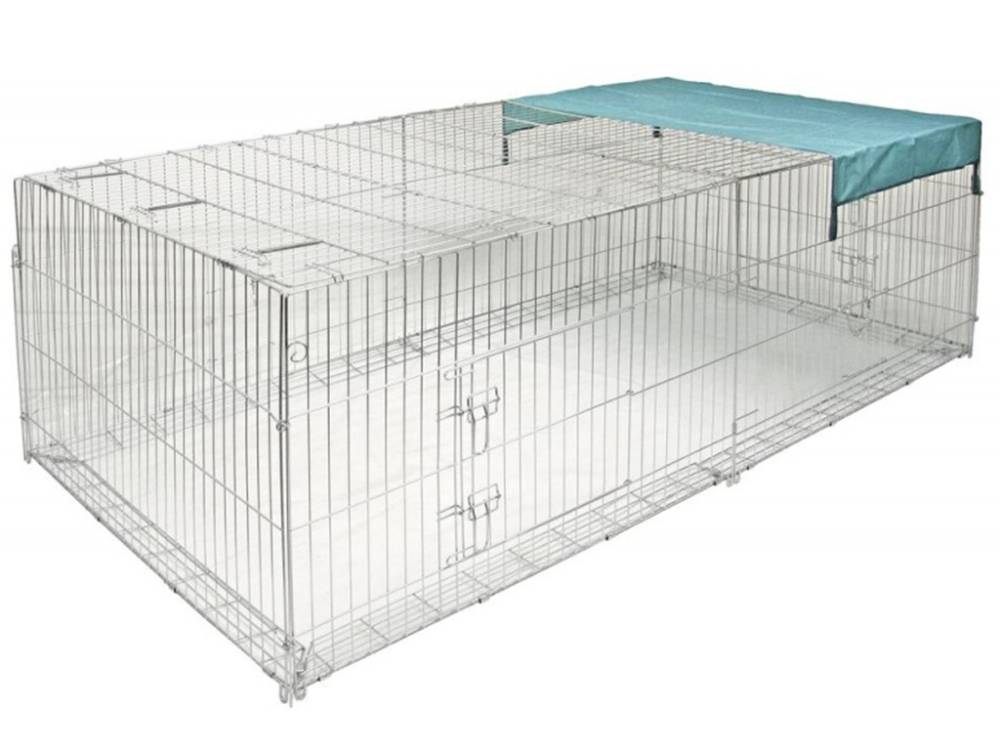 Obrázek k výrobku 126000 - Výběh pro králíky, hlodavce a drůbež KERBL 82825, 230x115x70 cm