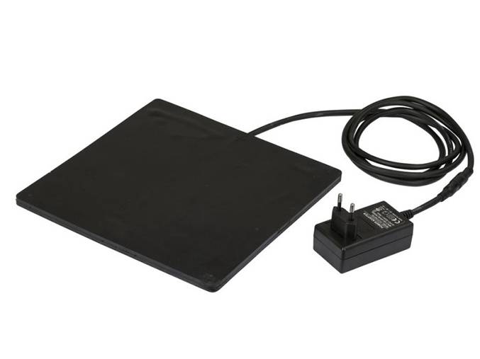 Obrázek k výrobku 126005 - Výhřevná gumová podložka k napáječce nebo misce na vodu KERBL 70239, 24x24 cm