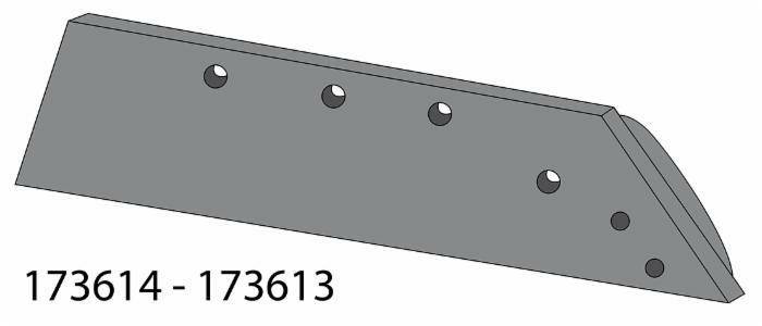 Obrázek k výrobku 52267 - Výměnná špice radlice/ostří - levé 16"