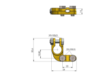 Obrázek k výrobku 3473 - - bateriová svorka až do 120 mm²