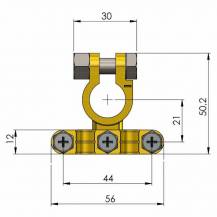 Obrázek k výrobku 62057 - - bateriová svorka dvojitá