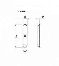 Obrázek k výrobku 49919 - ,,FLEX,, radlice kypřiče rovná 135/40/5 mm