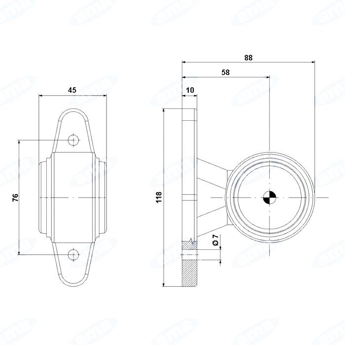 Obrázek k výrobku 0 - 12-30V boční LED světlo