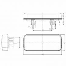 Obrázek k výrobku 62155 - 12V LED zadní světlo s pohyblivým blinkrem