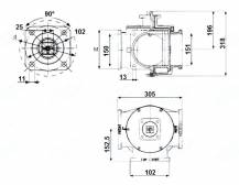 Obrázek k výrobku 56836 - 3cestný kohout 6"