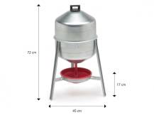 Obrázek k výrobku 125210 - Barelová napáječka pro drůbež pozinkovaná CF 005.00 GIOVE - 30l