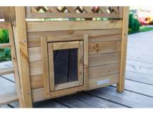 Obrázek k výrobku 125229 - Bouda pro kočky s terasou KERBL 82790 LODGE, 77x50x73cm
