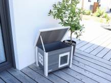 Obrázek k výrobku 125230 - Bouda pro kočky z EKO plastu KERBL 81636 ELI, 57x45x43 cm