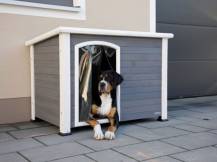 Obrázek k výrobku 125232 - Bouda pro psa dřevěná KERBL 80576 KENNY, 113x77x81 cm