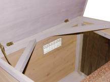 Obrázek k výrobku 125234 - Bouda pro psa dřevěná s průhlednou stěnou KERBL 81334 OVERVIEW, 134x92x82 cm