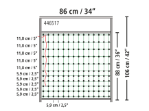 Obrázek k výrobku 125241 - Brána k sítím pro elektrické ohradníky KERBL 446517, 106 cm