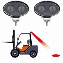 Obrázek k výrobku 62086 - Červené pracovní světlo LED 10-100V 10W