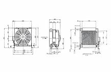 Obrázek k výrobku 23079 - chladič hydrauliky 24V ,25-150l-hliník