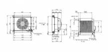 Obrázek k výrobku 23081 - chladič hydrauliky 24V, 30-210 l-hliník