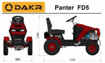 Obrázek k výrobku 71112 - DAKR Panter FD-5 zahradní traktor