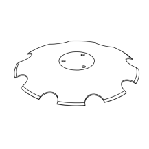 Obrázek k výrobku 60986 - Disk ozubený vydutý Ø 460/4mm HORSCH