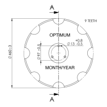 Obrázek k výrobku 60986 - Disk ozubený vydutý Ø 460/4mm HORSCH