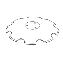 Obrázek k výrobku 61026 - Disk ozubený vydutý Ø 460/6mm HORSCH