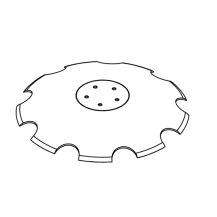 Obrázek k výrobku 61012 - Disk ozubený vydutý Ø 520/6mm HORSCH