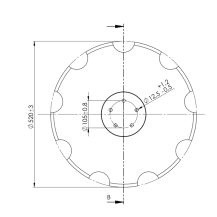Obrázek k výrobku 61012 - Disk ozubený vydutý Ø 520/6mm HORSCH