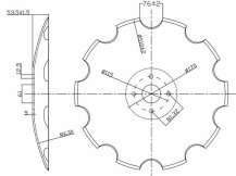 Obrázek k výrobku 49934 - Disk ozubený vydutý Ø 610/6mm