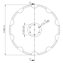 Obrázek k výrobku 61025 - Disk ozubený vydutý Ø 620/6mm HORSCH