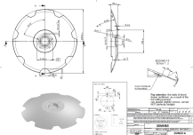 Obrázek k výrobku 62735 - Disk ozubený vydutý Ø 645/6mm LEMKEN