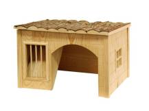 Obrázek k výrobku 125265 - Domeček pro králíky s jeslemi na seno KERBL 82759, 42x34,5x27 cm