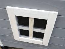 Obrázek k výrobku 125274 - Dřevěná bouda pro kočky KERBL 80991 RUSTICA, 57x45x43 cm, šedá