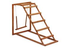 Obrázek k výrobku 125276 - Dřevěné hřiště - houpačka, bidla a žebřík pro slepice GAUN 11365