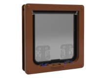 Obrázek k výrobku 125277 - Dvířka pro kočky a malé psy KERBL 80864 CAT MATE XL - 221B, 4-cestná, hnědá