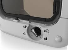 Obrázek k výrobku 125278 - Dvířka pro kočky na mikročip KERBL 80869 CAT MATE - 360W, 4-cestná, bílá