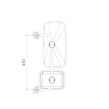 Obrázek k výrobku 59484 - Dvojité zpětné zrcátko levé