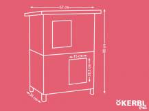 Obrázek k výrobku 125282 - Dvoupatrová bouda pro kočky KERBL 81639 FAMILY, 57x55x80 cm