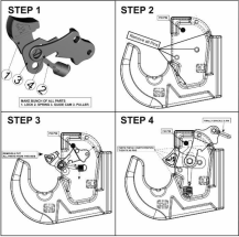 Obrázek k výrobku 62740 - Hák spodní návarový, kat. 4, koule průměr 85mm
