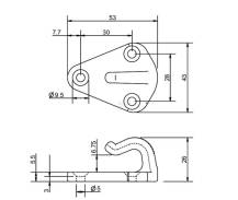 Obrázek k výrobku 80948 - Háky pro uchycení plachty