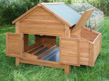 Obrázek k výrobku 125344 - Hřad a kukaň pro drůbež KERBL 82808, 85x37x48 cm