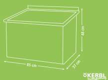 Obrázek k výrobku 125344 - Hřad a kukaň pro drůbež KERBL 82808, 85x37x48 cm