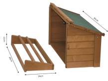 Obrázek k výrobku 125344 - Hřad a kukaň pro drůbež KERBL 82808, 85x37x48 cm