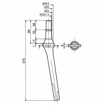 Obrázek k výrobku 1936 - Hřeb rotační brány 370xM20 LELY