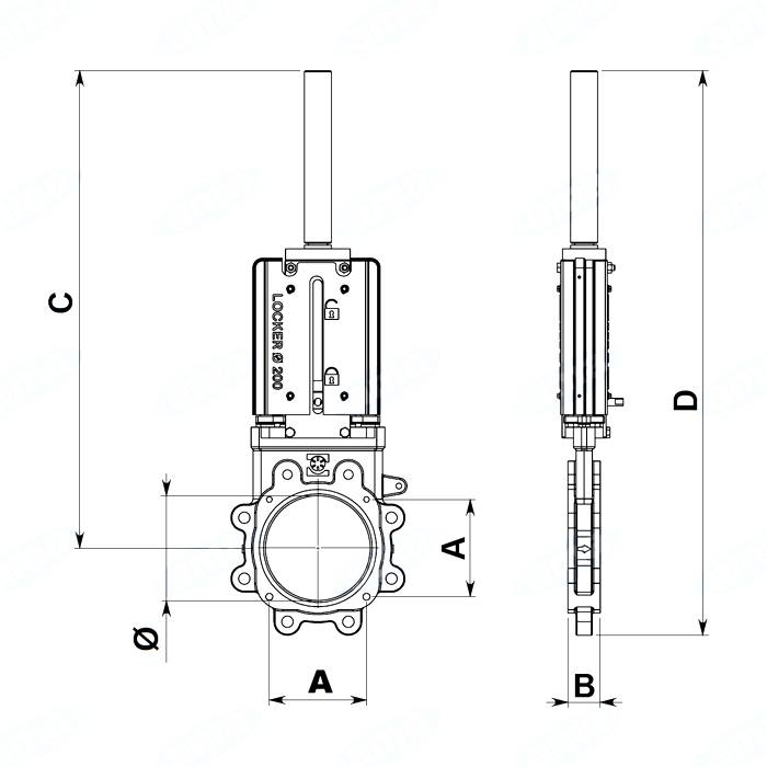 Obrázek k výrobku 36176 - Hydraulické šoupě 200 mm/10 bar