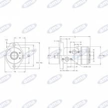 Obrázek k výrobku 59910 - Hydraulický motor Danfoss WP50