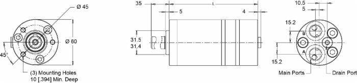 Specifikace - Hydraulický motor (KM)