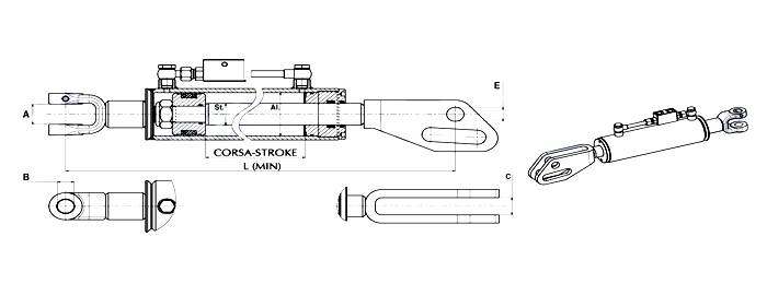 Obrázek k výrobku 0 - Hydraulický závěs 530/750
